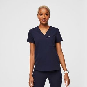 Navy Catarina™ - One-Pocket Scrub Top